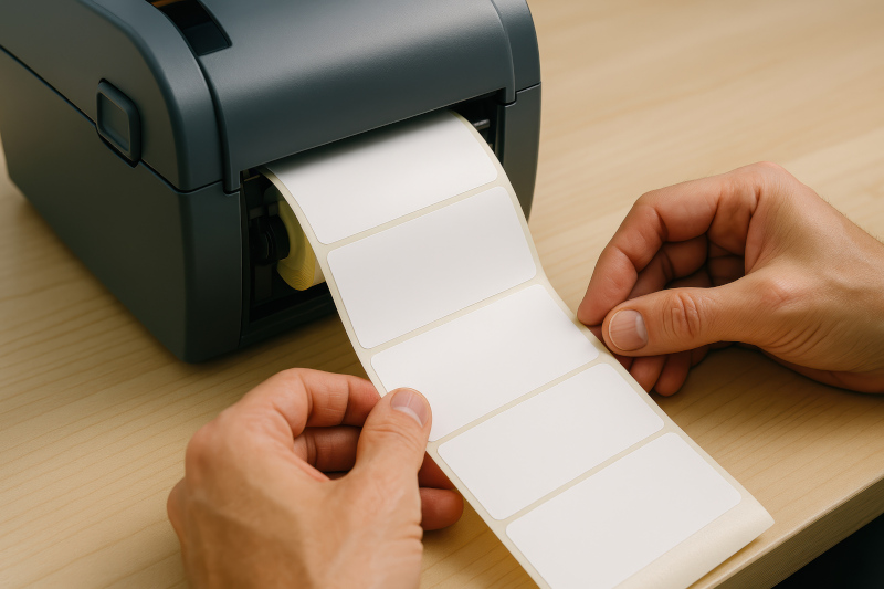 Desktopdrucker in Benutzung