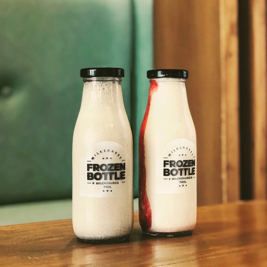 Milchflasche-Etiketten