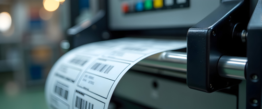 Barcode-Etiketten in serialisiertem Druckverfahren